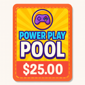 Game Room Raffle POWER PLAY Pool